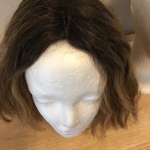 Real and synthetic blend wig